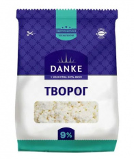 Творог ТМ DANKE, мдж 9%, 350гр