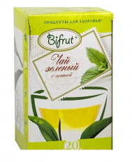 Чай Bifrut Зеленый с мятой 20 пак.